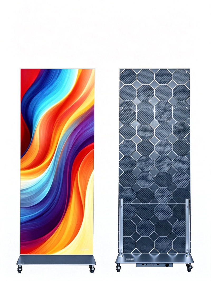 Póster LED con ruedas